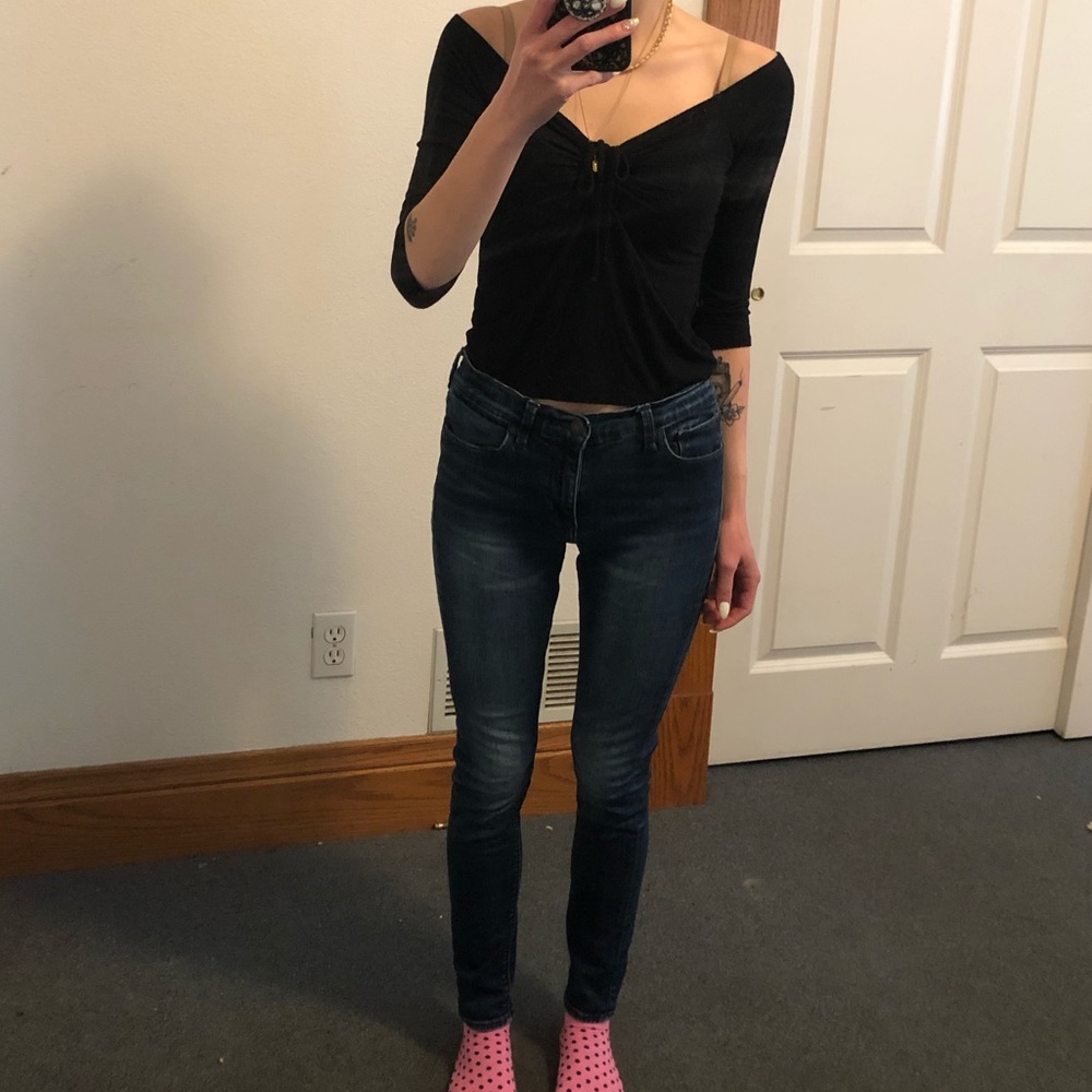 Lucky Brand Brooke Legging Jean, Dark Wash, Size 2/26